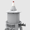 LEGO toy building blocks water tower construction 3d model