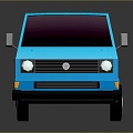 Modern Bus Minibus Cartoon Bus Minibus 3d model