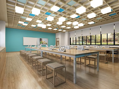 Modern Classroom School Art Room 3d model
