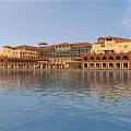 Luxurious Detached Villa With Waterfront View Reflection And Modern Architectural Design
