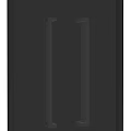 Modern Grey Double Doors With Sleek Silver Metal Handles And Contemporary Panel Design