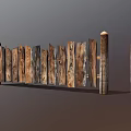 Rustic Wooden Fence With Pointed Pickets And Various Styles For Outdoor Gardens