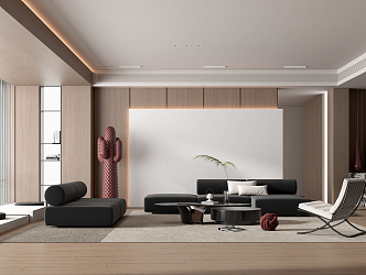 modern living room 3d model