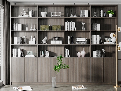 Modern bookcase model