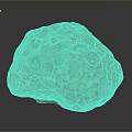 Brown Sea Sponge With Honeycomb Like Pores On Dark Background