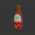 bottle ketchup plastic bottle ketchup container 3d model