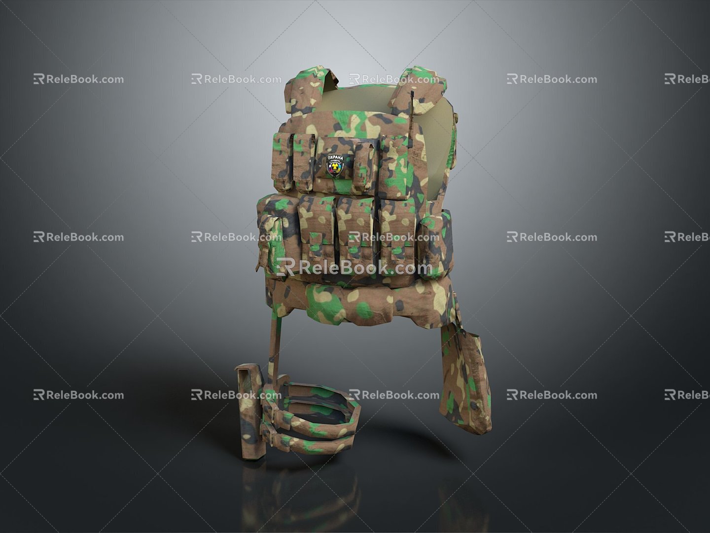 Special Forces Clothing Bulletproof Vest Bulletproof Helmet Special Forces Clothing Special Forces Equipment 3d model