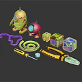 Colorful Toy Robots Play Tools And Building Blocks Set For Kids Fun