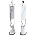 Modern Bladeless Tower Fan With Sleek White And Gray Design For Home Use