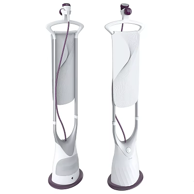 Modern Bladeless Tower Fan With Sleek White And Gray Design For Home Use 3d model