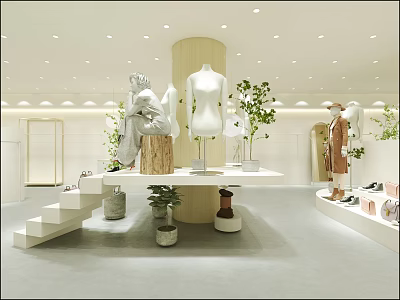 Modern Women's Shop 3d model