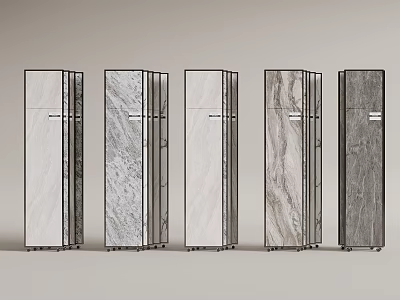 Exhibition hall rock plate display rack stone display rack 3d model