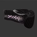 High Quality Black Boxing Gloves Sports Equipment With White Logo For Training And Fitness