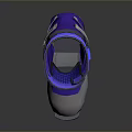Purple And White Ski Boots With Adjustable Straps And Durable Structure For Outdoor Activities