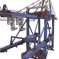 Industrial LOFT crane large port crane 3d model