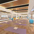 Modern Indoor Swimming Pool With Clear Water And Facilities