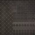 Modern Wall Tiles Design Featuring Diamond Pattern Rectangular And Decorative Borders 3d model