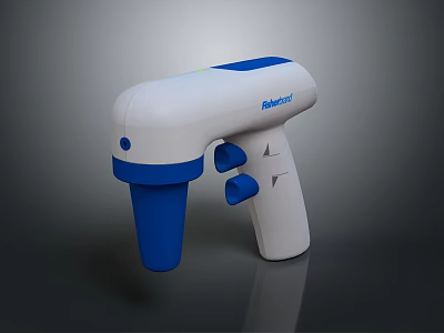 Fisherbrand Handheld Precision Laboratory Pipette With White Blue Design 3d model