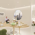 AOKANG Shopping Mall Store With Modern Curved Entrance White Facade And Interior