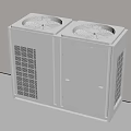 Modern air conditioner external unit 3d model