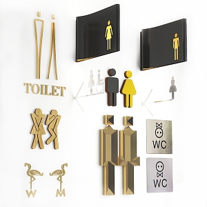 modern signage pointer 3d model