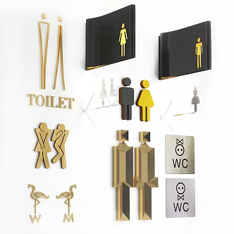 modern signage pointer 3d model