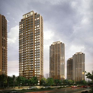 High-rise residential in Jianou residential area 3d model