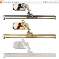 Modern Decorative Wall Lamps With Brass And Chrome Finish And Sleek Design