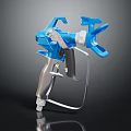 Blue And Silver High Quality Paint Sprayer Hardware Tool With Ergonomic Handle For Painting Tasks