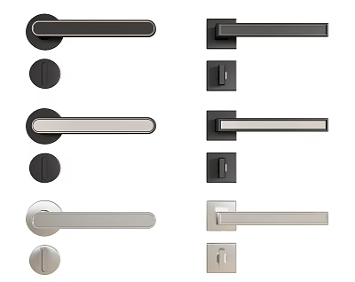 Modern Door Handle 3d model