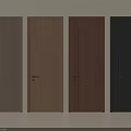 Different Colored Wooden Hinged Doors with Classic Design for Interior Spaces