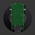 Tactical Green Gray Grenade With Green Top Cap Hexagonal Surface And M I T Marking