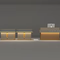 Modern Jewelry Store Interior With Elegant Glass Display Counters Warm Lighting And Cashier Desk