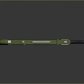Green Gun With Wing Emblem Black Grip And Metal Parts Design