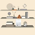 Modern Poliform ornaments combination 3d model