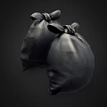 Public Facility Waste Management Using Tied Black Garbage Bags In Public Areas
