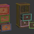 Wooden Chest of Drawers with Multiple Drawers and Separate Small Drawer Box