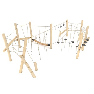 Children's Expansion Wooden Expansion Climbing Original Ecological Amusement Device Sophora Wood Physical Equipment Children's Amusement Equipment Wooden Amusement Equipment 3d model