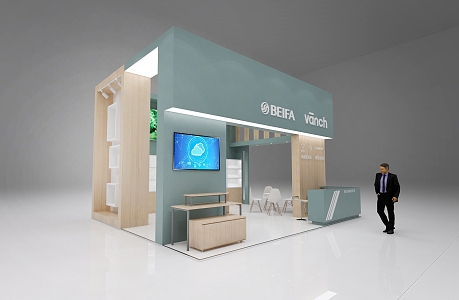 Modern Exhibition Booth Exhibition Hall Booth Beautiful Chen 3d model