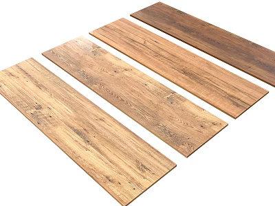 Wooden Wall Panels With Various Wood Grain Patterns In Natural Tones For Home Interior Design 3d model