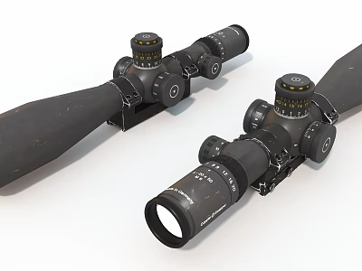 High Precision Optical Scopes With Adjustable Dials For Outdoor Activities And Shooting 3d model