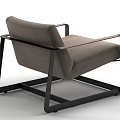 Modern Single Sofa Casual Sofa 3d model