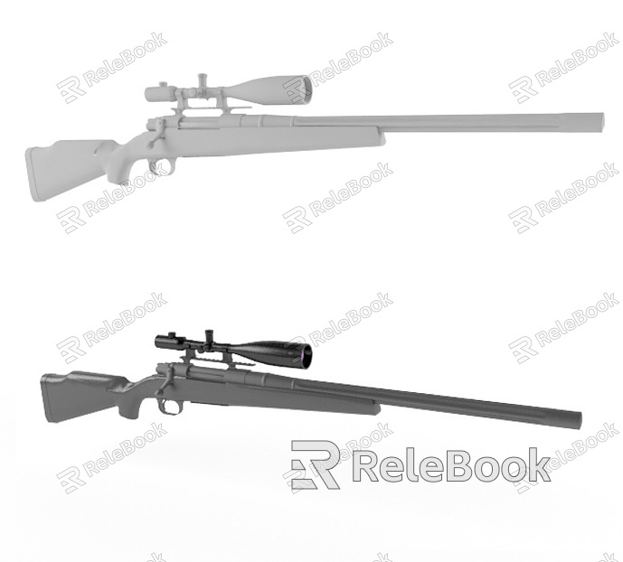 Sniper Rifle Weapon Gun Firearms Sniper Gun Sniper Rifle Sight War World War II Military model