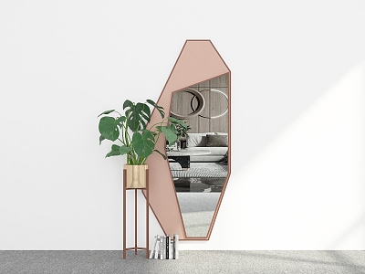 Mirror Hanging Mirror Fitting Mirror Full-length Mirror Decorative Mirror model