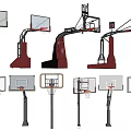 Different Styles of Outdoor Basketball Hoops as Playground Play Equipment
