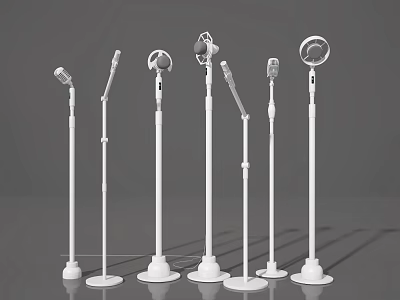 White Playground Equipment With Multiple Different Styles And Varied Designs For Children 3d model