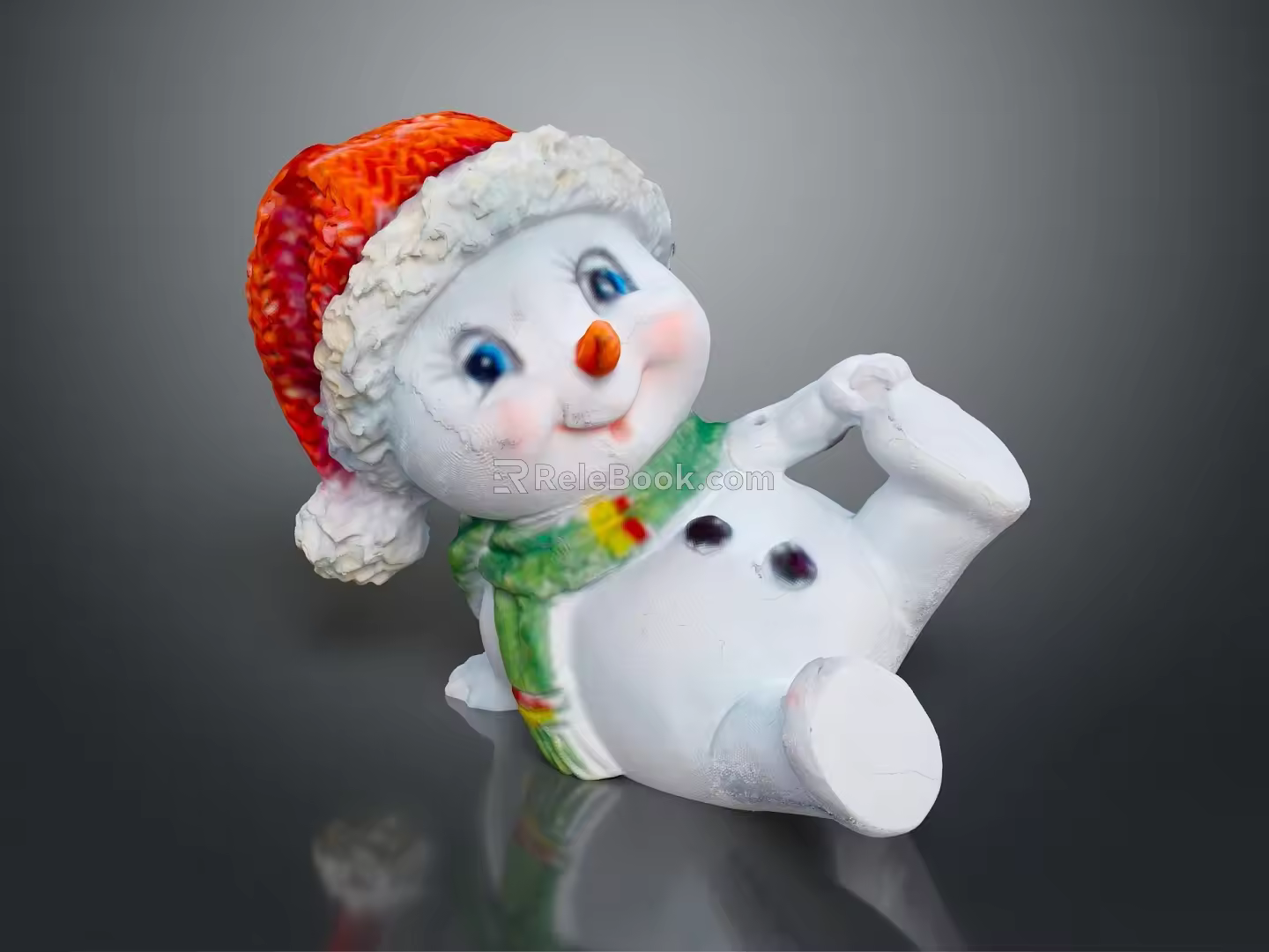 Snowman snowman snow children snow fox winter scene that animation character animation character 3d model