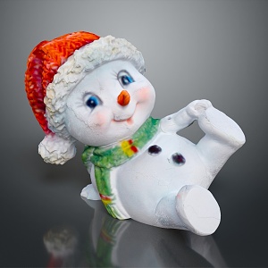 Snowman snowman snow children snow fox winter scene that animation character animation character 3d model