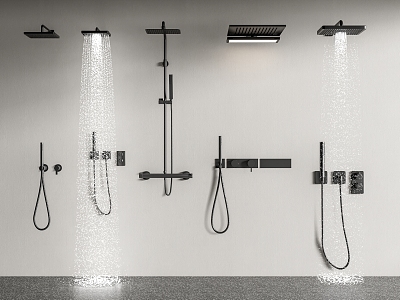 Modern Shower 3d model