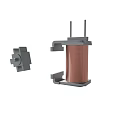 Copper Wound Inductor Assembly With Metal Frame And Side Electronic Component